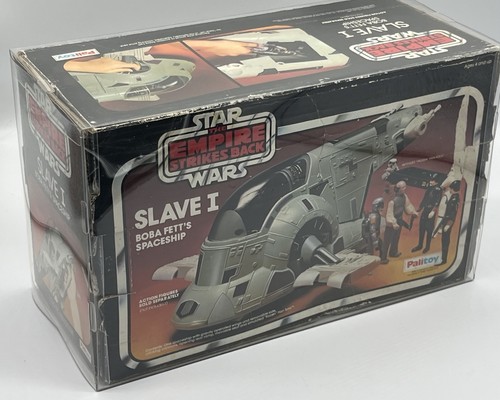 Slave 1 Boba Fett Star Wars 1982 Palitoy Original Box, Insert, Case & Stand - Picture 20 of 23