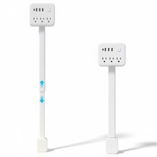 Outlet Extender Stick - Features 3 USB-A, 1 USB-C and 3 AC Outlets, Extends 1...