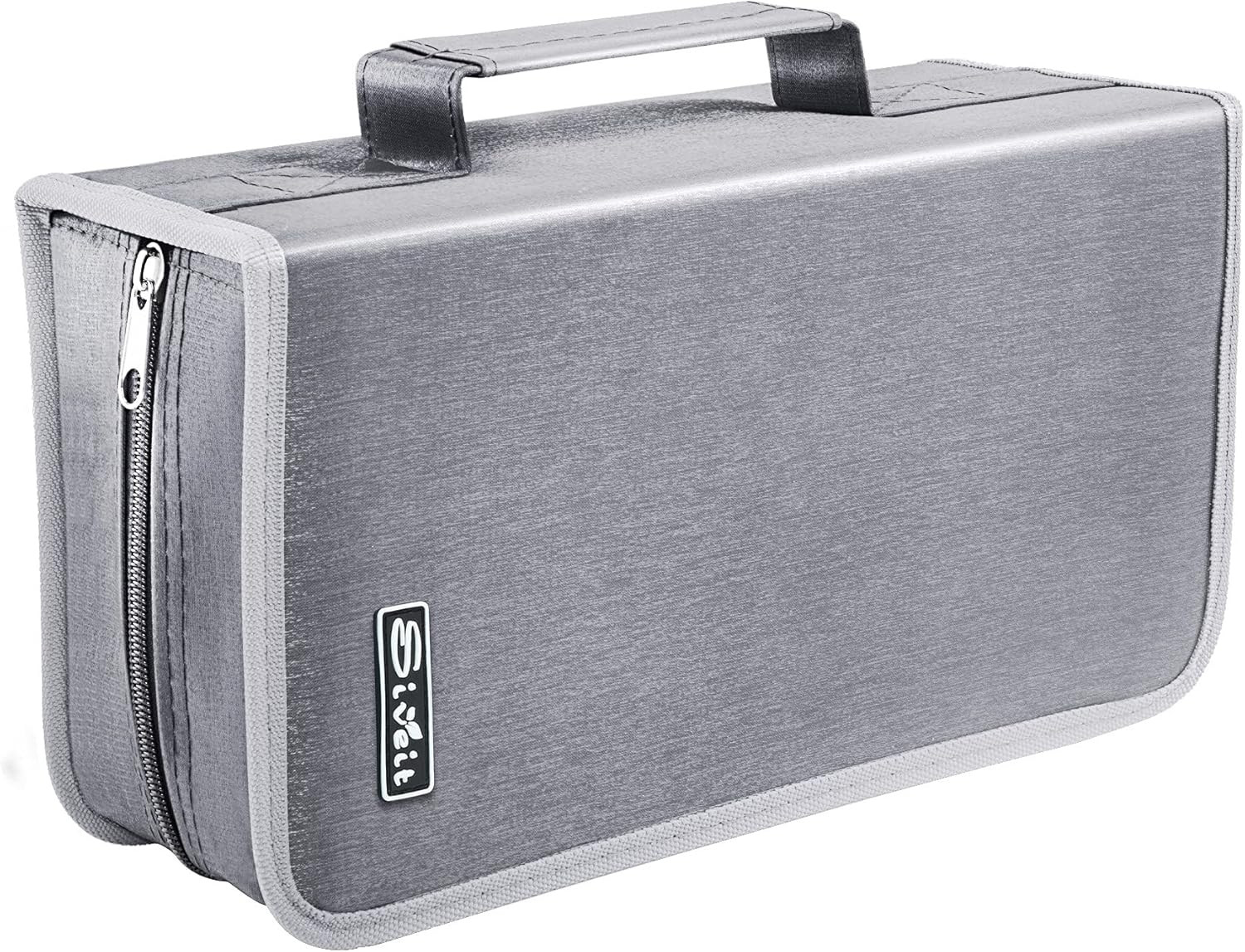 DVD Case, 128 Capacity CD/DVD Case Wallet Binder Storage Holder Booklet for Car 