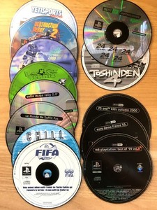 Lot 13 Jeux PS1 PAL - Yetisports, Destruction Derby 2, Toshinden 4, Chill...