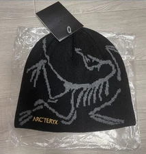 Arc’teryx Bird Head Toque Beanie Orca - Black Wool Hat For Winter Unisex - NWT
