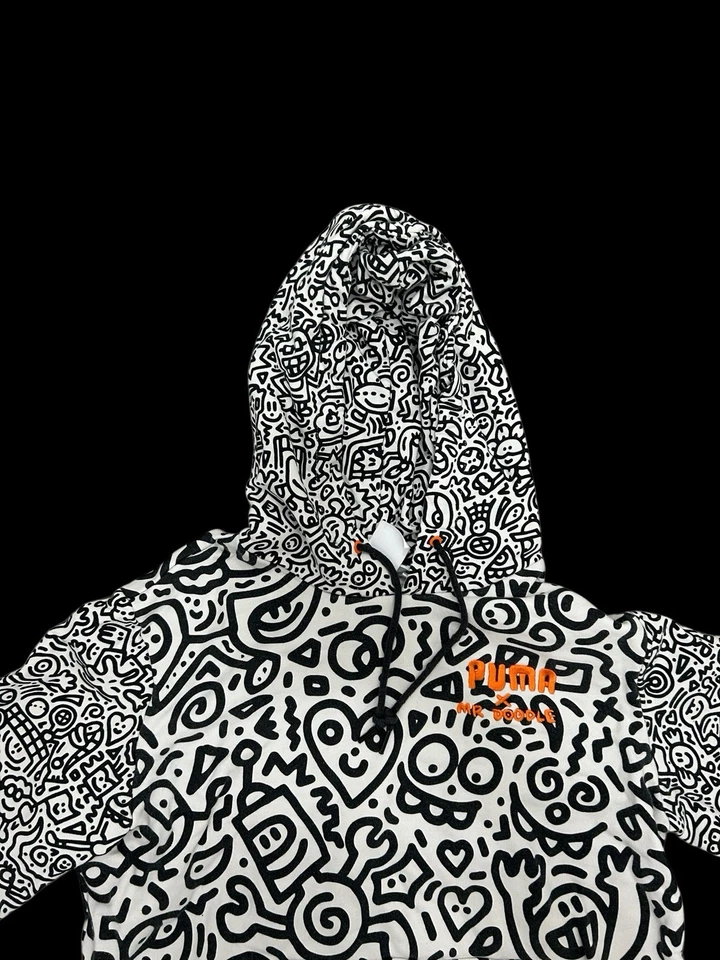 ✨ Puma x Mr Doodle sudadera con capucha blanco y negro✨ Foto 4 de 4