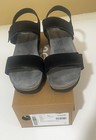 Naot 41 Aisha Black Nubuck Patent Sandals 1.5 Inch Heel w Box-seldom Worn #7308 — photo 2