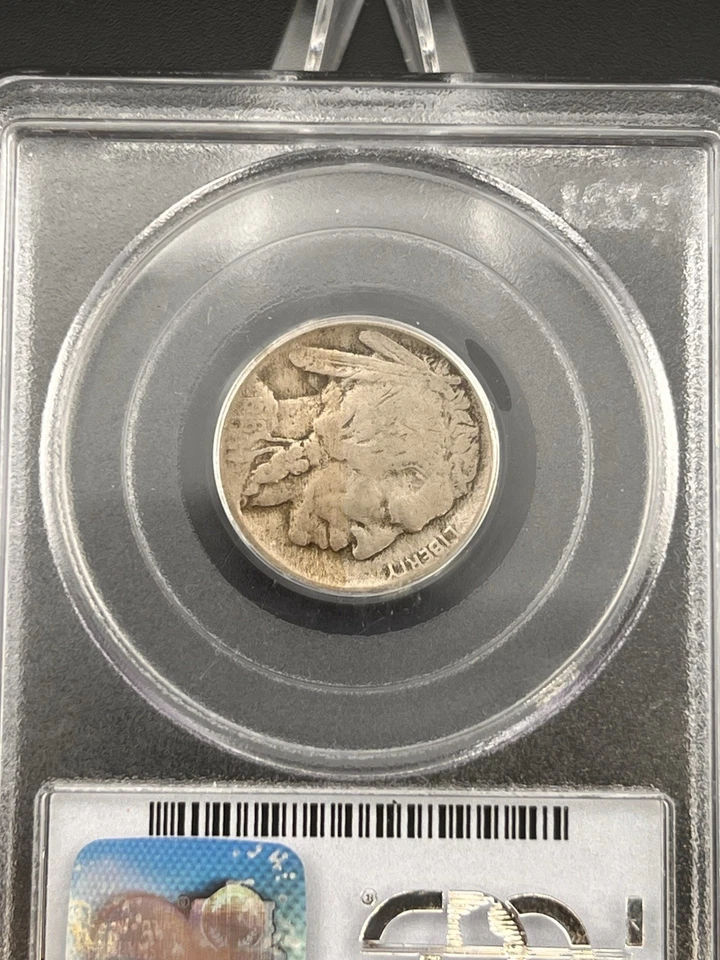 1916 MINT ERROR PCGS F12 5c Buffalo Nickel 100% Split Planchet  - Image 4 of 4