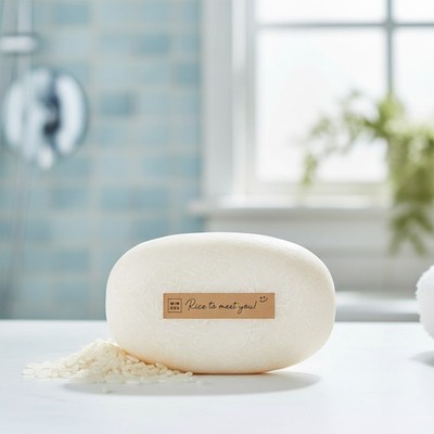 Sustainable 5oz Fermented Rice Water Shampoo Bar - Nourishing for All Hair Types