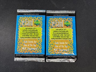 (2) - 2000 Upper Deck e-Card Sealed Packs - KEN GRIFFEY JR. - ALEX RODRIGUEZ ?