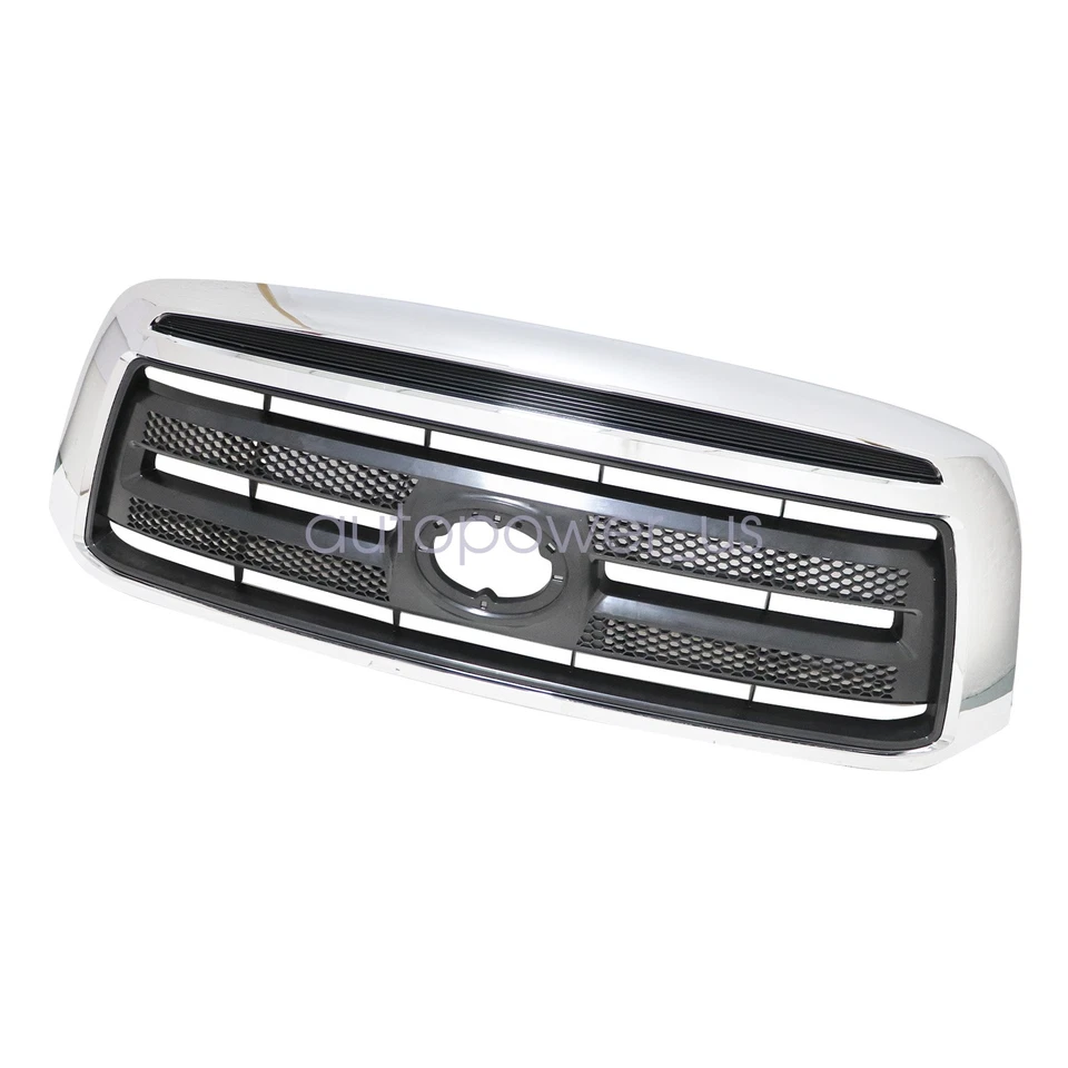 For 2010-2013 Toyota Tundra Front Bumper Upper Grille Grill Assembly Chrome - Imagem 3 de 4