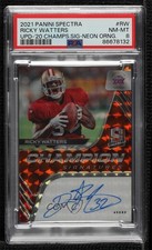 2020 Panini Spectra Neon Orange Prizm 4/10 Ricky Watters #CS-RW PSA 8 Auto 0ly5