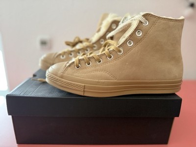 Converse Chuck Taylor All Star 70 Hi High Leather Shearling Winter Boots Lamb