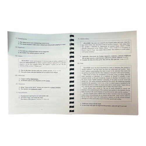 Applications of Grammar Book 6 Teachers Edition~1995~Christian Liberty U4 02 - Picture 6 of 7