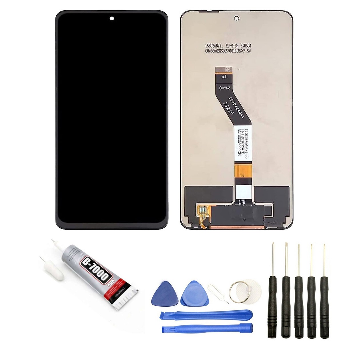 Écran LCD Complet + Vitre Tactile Pour Xiaomi Poco M4 Pro 4G - Compatible Modèles MZB0B5VIN, Etc. - Jaune