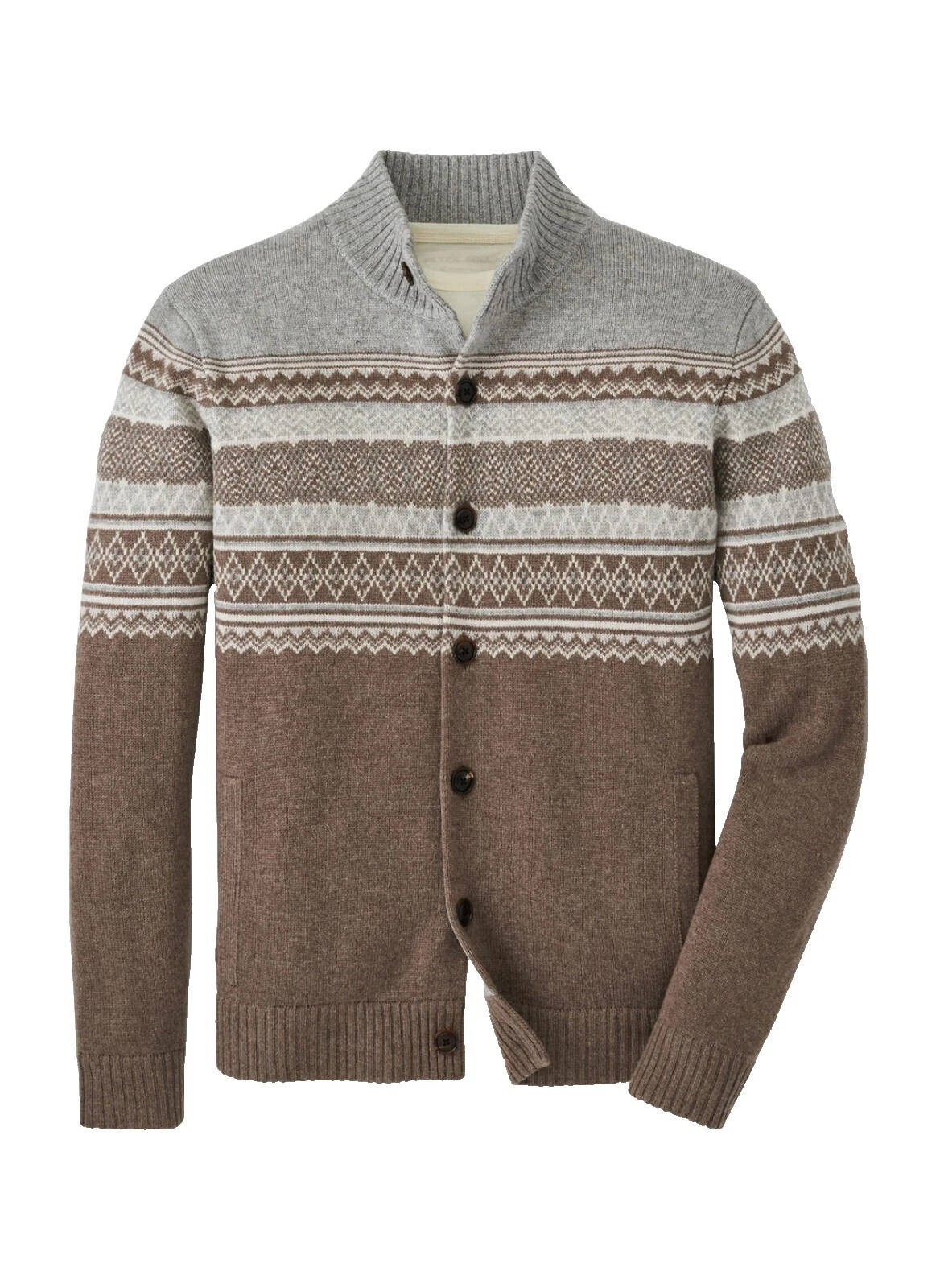 Multi-Color Cardigan Suéteres de hombre