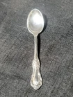 Wild Rose by International Sterling Silver Demitasse Spoon 4.25" NO MONOGRAM VTG