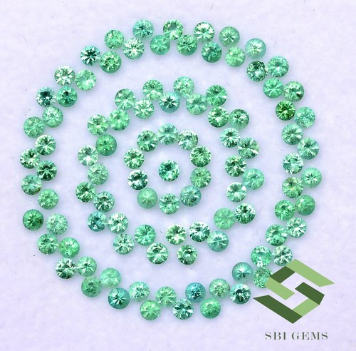 2 mm Natural Emerald Round Diamond Cut Lot 110 Pcs 3.20 CTS Untreated Gemstones - Picture 4 of 5