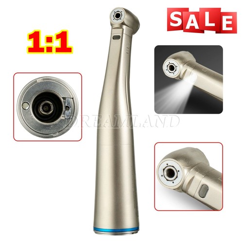 Dental LED Fiber Optic Contra angle 4 Water Spray fit RA/CA 2.35mm Burs CE - Foto 1 di 15