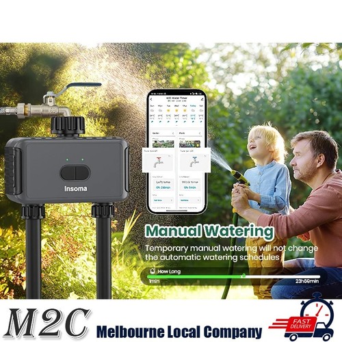 Automatic Water Timer Wifi+Bluetooth Dual Hose Garden Irrigation Watering System - Picture 3 of 10
