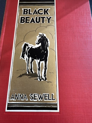 Black Beauty by Anna Sewell HC Vintage Book Red Cover Grosses & Dunlap Mid Cen. - Imagen 12 de 12
