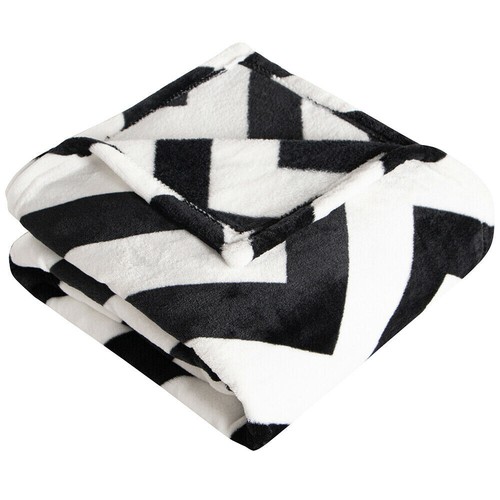 Ultra Soft Comfy Flannel Fleece Blanket Sofa Couch Bed Blanket Reversible - Picture 18 of 21