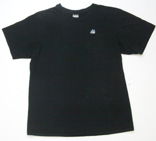 Medium Merchize Black Cotton Men's Pocket Tee T-Shirt Top Short Sleeve 1161
