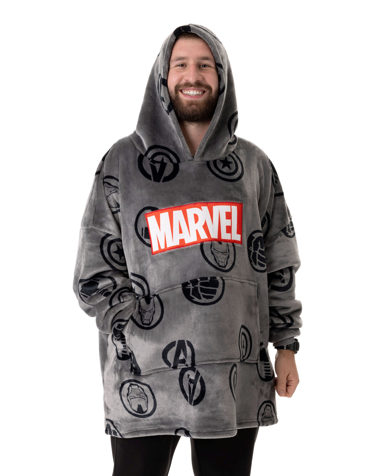 Толстовка-одеяло с логотипом Marvel Grauer Herren 8190₽