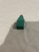 USB TYPE A Female to PS2 Mini DIN6 Male Mouse Adapter Green