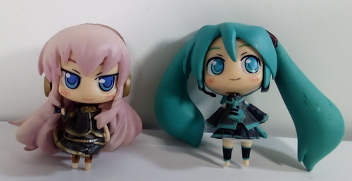 Hatsune Miku Vocaloid code name SEGA Trading Mini figures 2 Lot - Picture 7 of 7