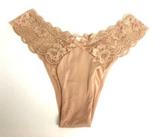 Victorias Secret Dream Angels Evening Blush Brazilian Panties Size XS Silky NWT