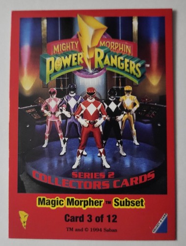 Mighty Morphin Power Rangers Magic Morpher Subset Card #3 Mastodon Dinozord - Picture 3 of 3