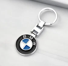BMW Logo Emblem 3D Logo Metal Double Sided Keychain Keyring