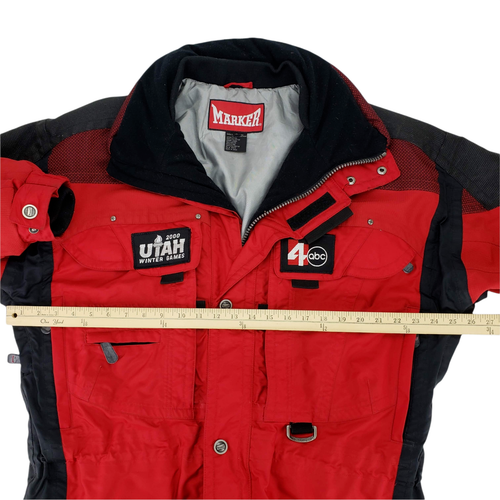 MARKER 2000 Utah Winter Games ABC Ch 4 Ski Snowboard Jacket Coat Parka Size M - Picture 10 of 12