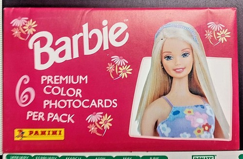 Vintage 1999 Barbie Colored Photo Cards- Mattel Original Panini 6 Cards Per Pack - Picture 1 of 3
