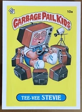 1985 Topps Garbage Pail Kids Card # 10a (Orig Series 1) TEE-VEE STEVIE - GLOSSY