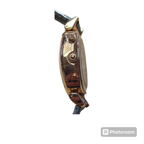 Gossip Womens Multifunction Watch Gray Leather Band GSP830 Needs Battery - Bild 5 von 7