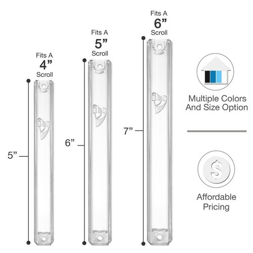 Lucite Mezuzah Plastic Mezuzah Weatherproof Mezuzah mezuzah Case Mezuza Cover