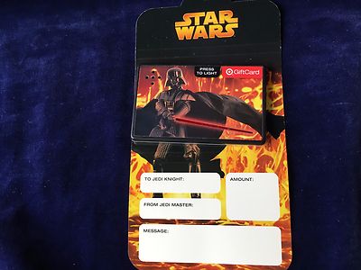 Star Wars Revenge Of The Sith Darth Vader Target Light Up Gift Card Exclusive Star Wars Tv Movie And Video Game Action Figures Toys Hobbies