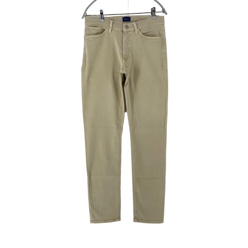 Pantalon Chino Dockers Beige Rayé Stretch - Taille W33 L34 - Slim Fit - Occasion Très Bon état