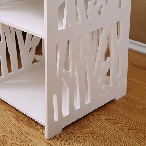 Bedside table, side table, bedroom bedside table, drawer dresser, open shelf UK - Picture 5 of 14