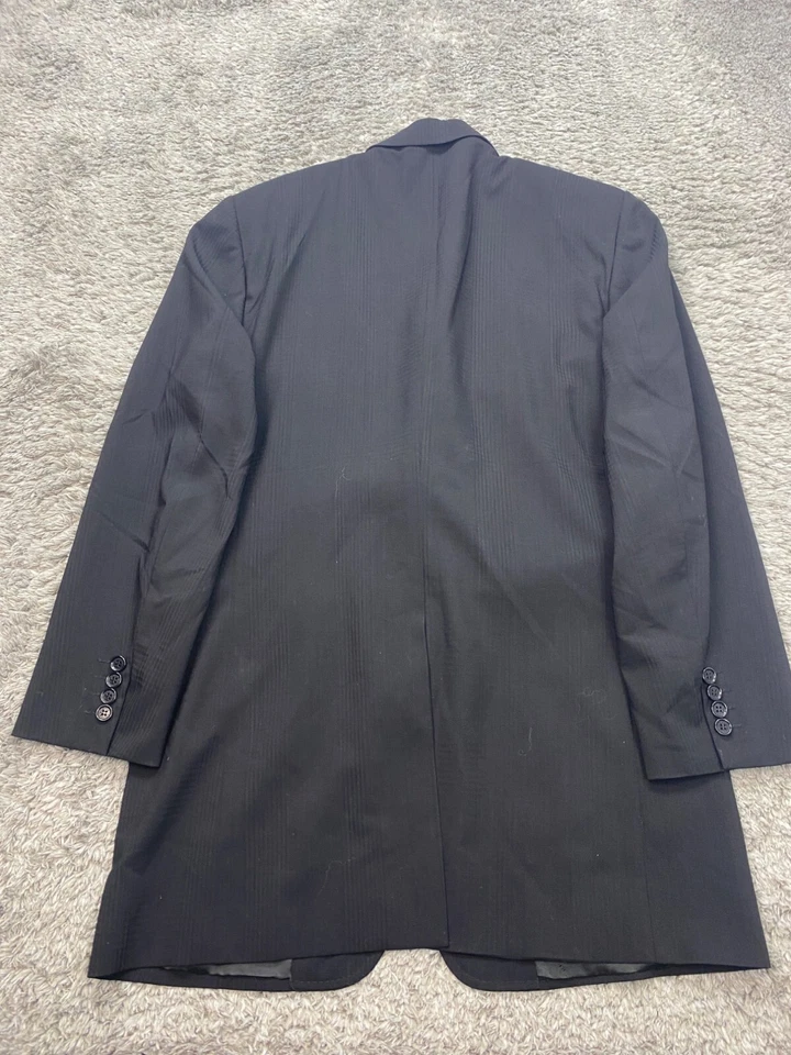 Dolce Gabbana Blazer Mens 50L Black Virgin Wool Tuxedo Sports Coat Jacket Italy - Image 2 of 4