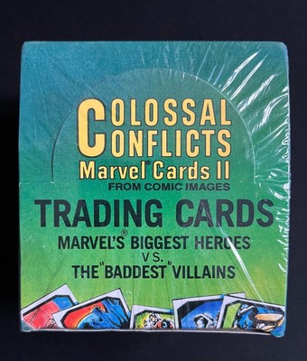1987 Colossal Conflicts Marvel Universe Cards Series II Comic Images Sealed Box