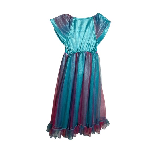 Disney Encanto Dress Girl's 5 Teal Blue Princess Short Sleeve - Picture 7 of 9