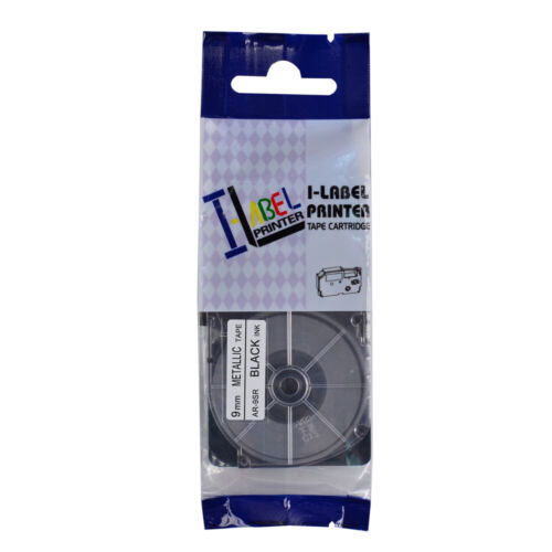 Cartucho de cinta metálica negro 5 piezas XR-9SR para impresora de etiquetas Casio KL-60 EZ - Imagen 6 de 10
