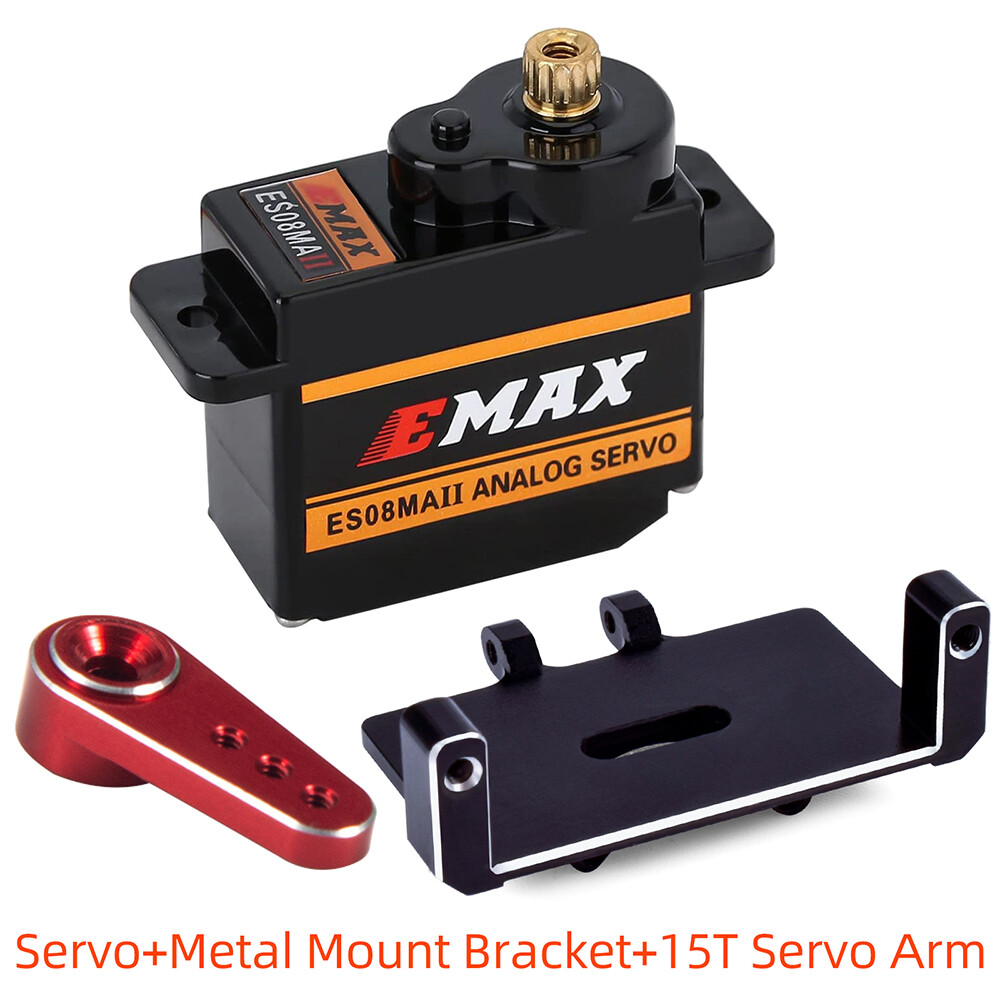 4PCS EMAX ES08MA II 12g Mini Metal Gear Analogico Servo Motor - Foto 2