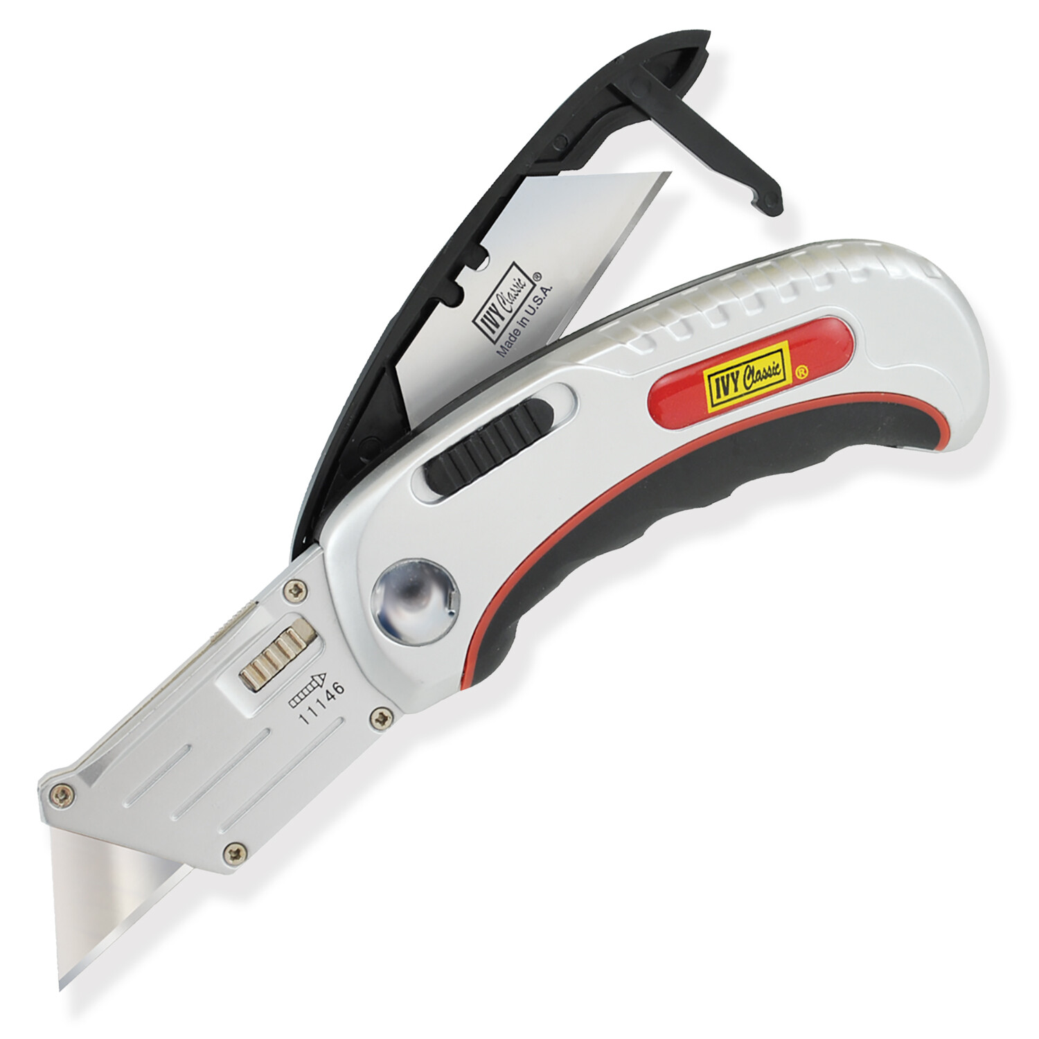 IVY Classic 11146 Hinge-Loc Folding Utility Knife with Blade Storage