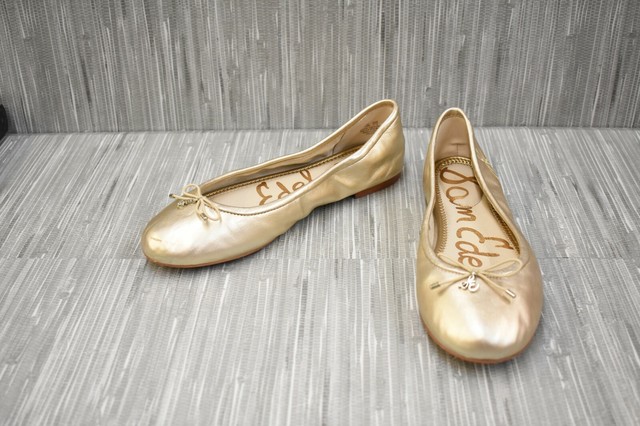 sam edelman flats gold
