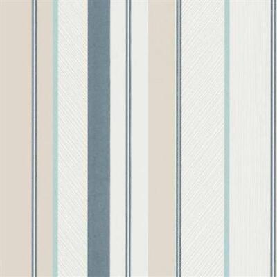 Erismann Tapete Vliestapete 10139-08 Beige Blau Weiß Stylisch Streifen