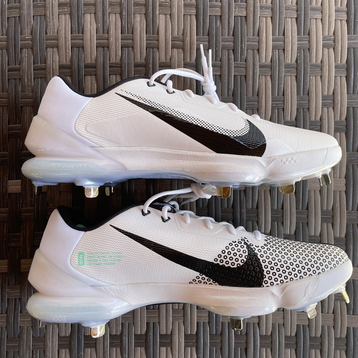 Men\'s Size 12 Nike Force Zoom 7 Pro Baseball‎ Cleats White Black DC9905-103 NEW Nike Force Zoom 7 Pro Baseball White Black Cleats DC9905-103  main image 3