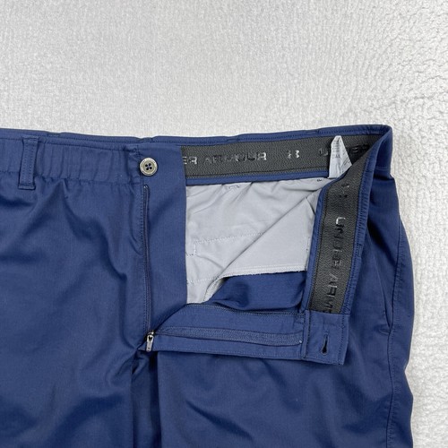 Under Armour Shorts Herren 42 blau Freizeit Arbeitskleidung Reise Urlaub Golfer Preppy - Bild 4 von 16