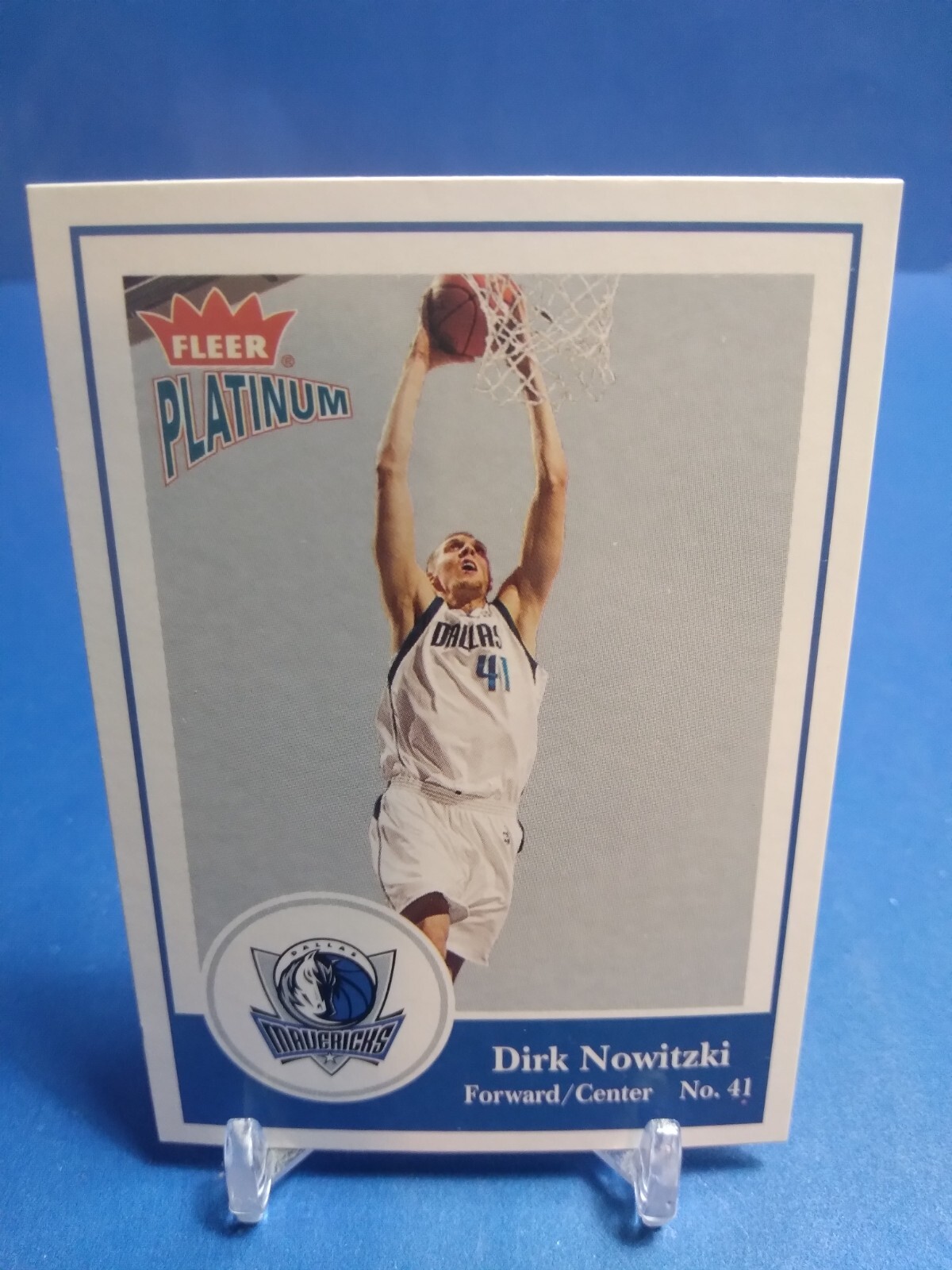 2003-04 FLEER PLATINUM DALLAS MAVERICKS #41 DIRK NOWITZKI  