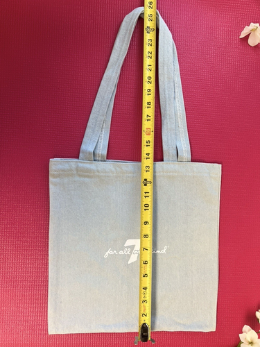 7 For All Mankind Unisex Denim Tote Bag, One Size - Picture 6 of 8