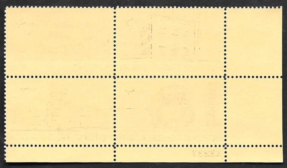 HISTORIC PRESERVATION 1971 US HISTORY #1440-1443 MINT NH VF 8c STAMP PLATE BLOCK - Image 4 of 4